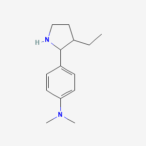 4-(3-ethylpyrrolidin-2-yl)-N,N-dimethylaniline