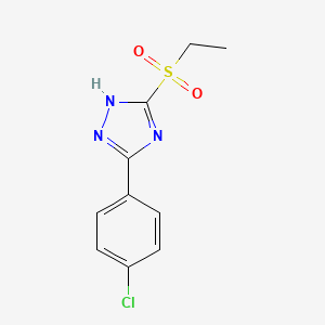 3-(4-Chlorophenyl)-5-(ethanesulfonyl)-1H-1,2,4-triazole