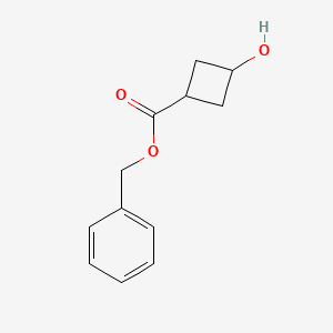 molecular formula C12H14O3 B1289869 Benzyl 3-hydroxycyclobutanecarboxylate CAS No. 480449-99-8