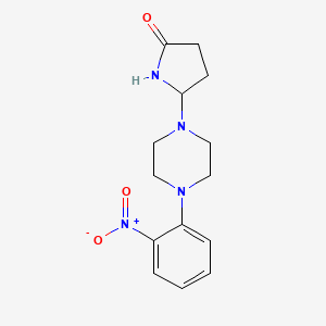 5-(4-(2-Nitrophenyl)piperazin-1-yl)pyrrolidin-2-one