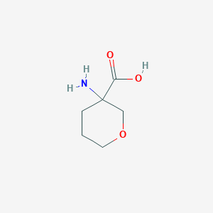 molecular formula C6H11NO3 B1289875 3-Aminotetrahydro-2H-pyran-3-carboxylic acid CAS No. 1131623-12-5