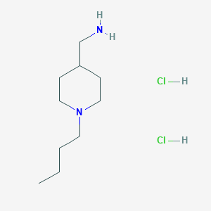 molecular formula C10H24Cl2N2 B1289879 4-Aminomethyl-1-n-butylpiperidine 2hcl CAS No. 62281-15-6