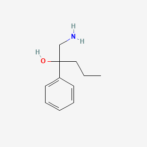molecular formula C11H17NO B1289880 1-Amino-2-phenylpentan-2-ol CAS No. 100054-37-3