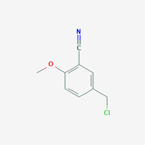 molecular formula C9H8ClNO B1289883 5-(Chloromethyl)-2-methoxybenzonitrile CAS No. 109418-87-3