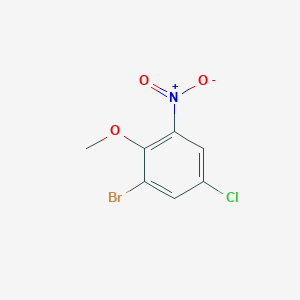 molecular formula C7H5BrClNO3 B1289885 1-Bromo-5-chloro-2-methoxy-3-nitrobenzene CAS No. 569688-62-6