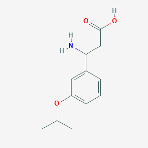 molecular formula C12H17NO3 B1289894 3-Amino-3-(3-isopropoxyphenyl)propanoic acid CAS No. 745775-31-9
