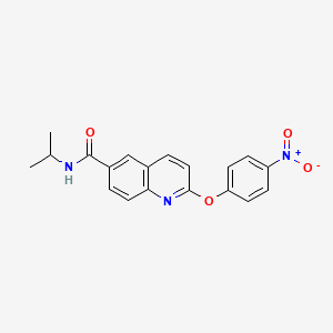 2-(4-Nitrophenoxy)-N-(propan-2-yl)quinoline-6-carboxamide