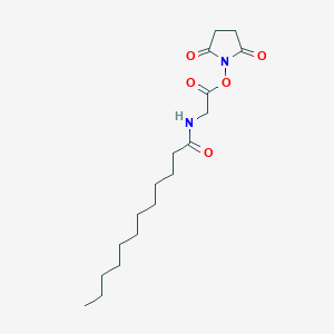 (2,5-dioxopyrrolidin-1-yl) 2-(dodecanoylamino)acetate