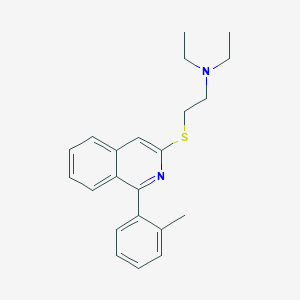 N,N-Diethyl-2-{[1-(2-methylphenyl)isoquinolin-3-yl]sulfanyl}ethan-1-amine