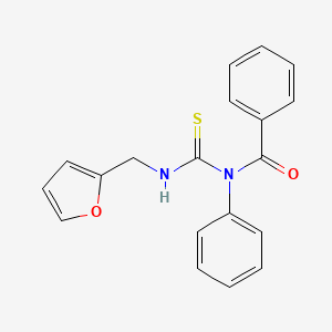 N-{[(Furan-2-yl)methyl]carbamothioyl}-N-phenylbenzamide