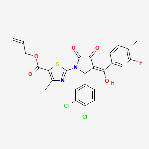 Allyl 2-(2-(3,4-dichlorophenyl)-3-(3-fluoro-4-methylbenzoyl)-4-hydroxy-5-oxo-2,5-dihydro-1H-pyrrol-1-yl)-4-methylthiazole-5-carboxylate