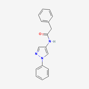 2-Phenyl-N-(1-phenyl-1H-pyrazol-4-yl)acetamide