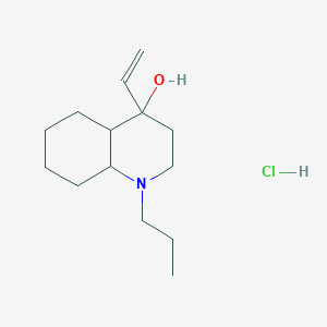 1-Propyl-4-vinyldecahydroquinolin-4-ol hydrochloride