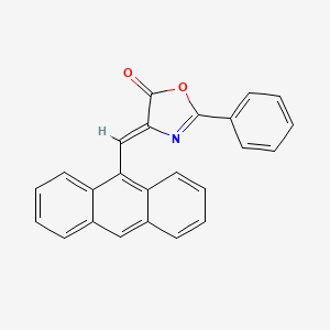 4H-Oxazol-5-one, 4-anthracen-9-ylmethylene-2-phenyl-