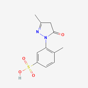 4-methyl-3-(3-methyl-5-oxo-4,5-dihydro-1H-pyrazol-1-yl)benzenesulfonic acid