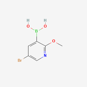 molecular formula C6H7BBrNO3 B1289913 5-Bromo-2-methoxypyridine-3-boronic acid CAS No. 850864-59-4