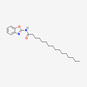 molecular formula C23H36N2O2 B12899137 N-(1,3-Benzoxazol-2-YL)hexadecanamide CAS No. 805323-97-1