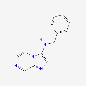 molecular formula C13H12N4 B12899148 N-Benzylimidazo[1,2-a]pyrazin-3-amine CAS No. 823806-73-1