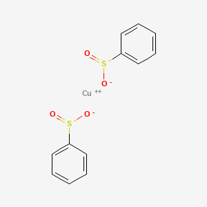 molecular formula C12H10CuO4S2 B12899158 copper(II) benzenesulfinate CAS No. 62283-33-4