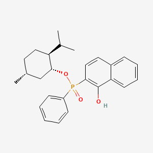 (Rp)-(1R,2S,5R)-2-Isopropyl-5-methylcyclohexyl (1-hydroxynaphthalen-2-yl)(phenyl)phosphinate