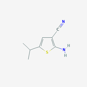 molecular formula C8H10N2S B1289921 2-氨基-5-异丙基噻吩-3-碳腈 CAS No. 612504-41-3