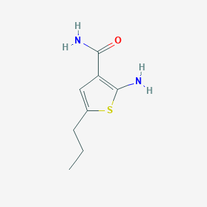 molecular formula C8H12N2OS B1289922 2-Amino-5-propylthiophene-3-carboxamide CAS No. 893645-14-2