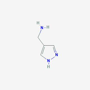 molecular formula C4H7N3 B1289924 (1H-pyrazol-4-yl)methanamine CAS No. 37599-59-0