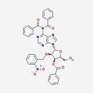 N,N-Dibenzoyl-3'-O-benzoyl-2'-O-[(2-nitrophenyl)methyl]adenosine