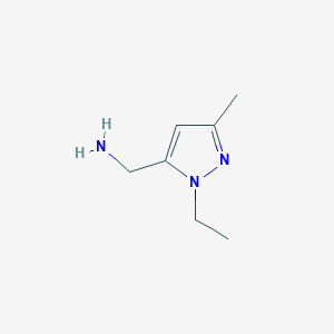 molecular formula C7H13N3 B1289925 5-Aminomethyl-1-ethyl-3-methylpyrazole CAS No. 1006483-01-7
