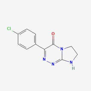 3-(4-Chlorophenyl)-6,7-dihydroimidazo[2,1-c][1,2,4]triazin-4(1H)-one