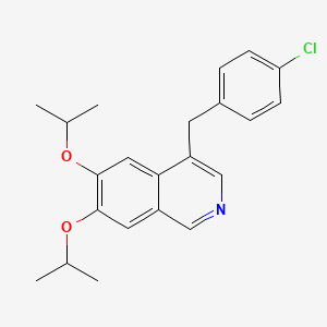 4-[(4-Chlorophenyl)methyl]-6,7-bis[(propan-2-yl)oxy]isoquinoline