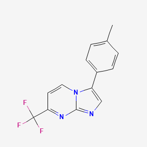 3-(4-Methylphenyl)-7-(trifluoromethyl)imidazo[1,2-a]pyrimidine