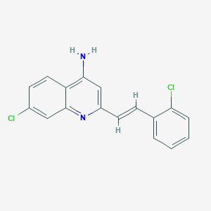 7-Chloro-2-(2-chlorostyryl)quinolin-4-amine