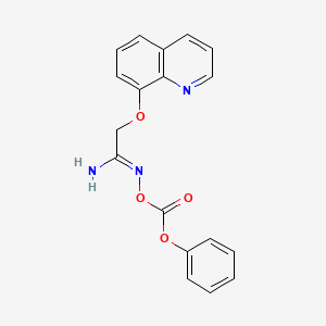 N-((Phenoxycarbonyl)oxy)-2-(quinolin-8-yloxy)acetimidamide