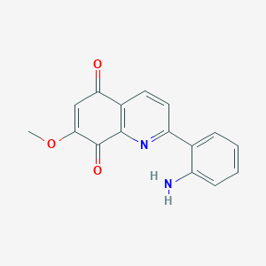 2-(2-Aminophenyl)-7-methoxyquinoline-5,8-dione