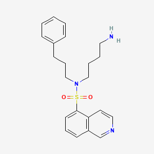 molecular formula C22H27N3O2S B12899370 N-(4-Aminobutyl)-N-(3-phenylpropyl)isoquinoline-5-sulfonamide CAS No. 651307-34-5