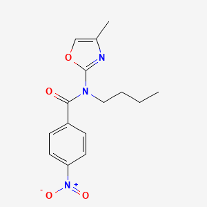 N-Butyl-N-(4-methyl-1,3-oxazol-2-yl)-4-nitrobenzamide