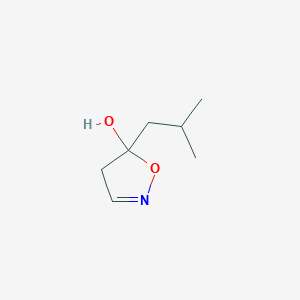 5-(2-Methylpropyl)-4,5-dihydro-1,2-oxazol-5-ol