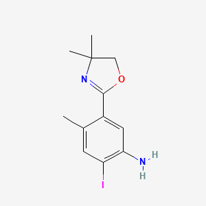 5-(4,4-Dimethyl-4,5-dihydro-1,3-oxazol-2-yl)-2-iodo-4-methylaniline