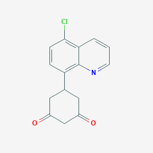 5-(5-Chloroquinolin-8-yl)cyclohexane-1,3-dione