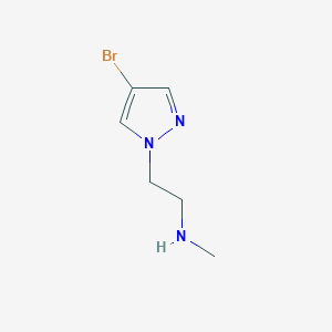 molecular formula C6H10BrN3 B1289947 [2-(4-bromo-1H-pyrazol-1-yl)ethyl](methyl)amine 