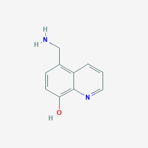 molecular formula C10H10N2O B1289961 5-(Aminomethyl)quinolin-8-ol CAS No. 81748-72-3