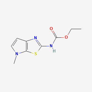 Ethyl 4-methyl-4H-pyrrolo(3,2-d)(1,3)thiazol-2-ylcarbamate