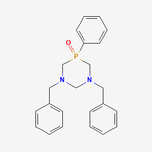 1,3,5-Diazaphosphorine, hexahydro-1,3-bis(phenylmethyl)-5-phenyl-, 5-oxide