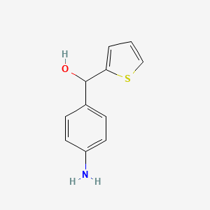 molecular formula C11H11NOS B1289966 (4-Aminophenyl)(thiophen-2-yl)methanol CAS No. 915919-62-9