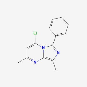 4-Chloro-2,8-dimethyl-6-phenylimidazo[1,5-a]pyrimidine