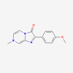 2-(4-Methoxyphenyl)-7-methylimidazo[1,2-a]pyrazin-3(7H)-one