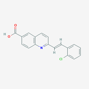 2-(2-Chlorostyryl)quinoline-6-carboxylic acid