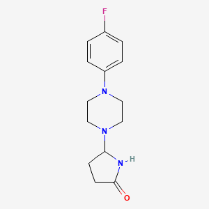 5-(4-(4-Fluorophenyl)-1-piperazinyl)-2-pyrrolidinone