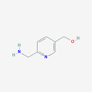 molecular formula C7H10N2O B1289972 (6-(Aminomethyl)pyridin-3-YL)methanol CAS No. 496945-97-2